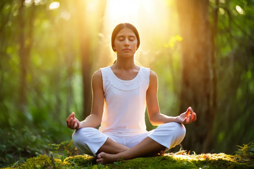 flash lumineux yeux fermés spiritualité